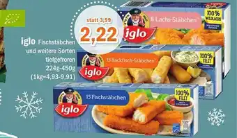 Aktiv Irma Iglo fischstäbchen und weitere sorten tiefgefreren Angebot