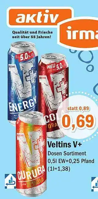 Aktiv Irma Veltins v+ Angebot