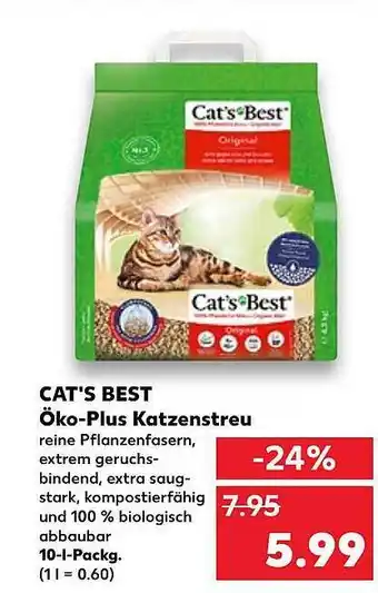 Kaufland Cat's best öko-plus katzenstreu Angebot