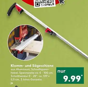 Kaufland Klemm- und sägeschiene Angebot