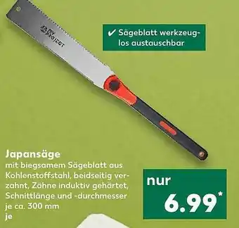 Kaufland Japansäge Angebot