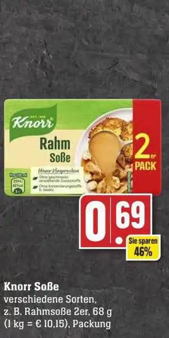 Scheck-in-Center Knorr soße Angebot