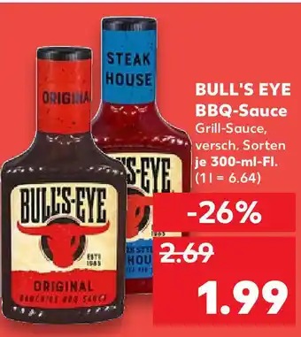 Kaufland Bull's Eye BBQ Sauce 300ml Angebot