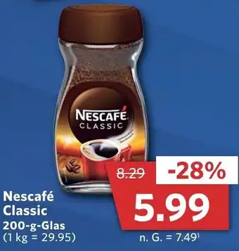 Combi Nescafé Classic 200 g Glas Angebot