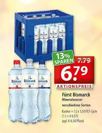 Getränkeland Fürst bismarck mineralwasser Angebot