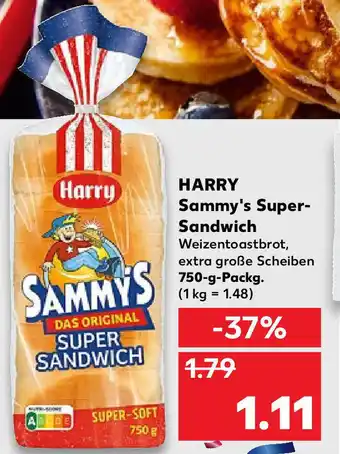 Kaufland Harry Sammy's Super Sandwich 750g Angebot