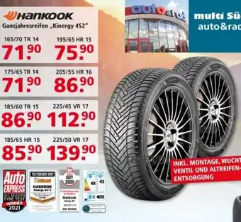 Multi Markt Hankook Ganzjahresreifen ,,Kinergy 4S2" Angebot