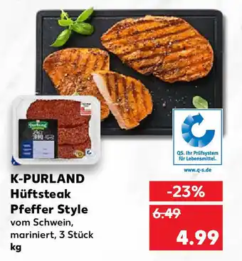 Kaufland K-Purland Hüftsteak Pfeffer Style Angebot