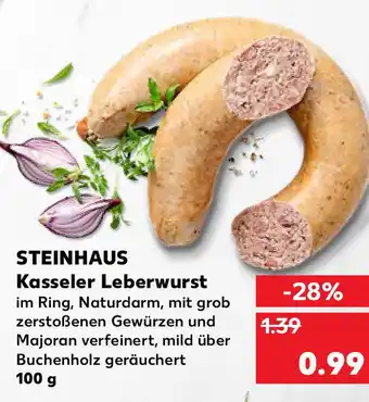 Kaufland Steinhaus Kasseler Leberwurst 100g Angebot