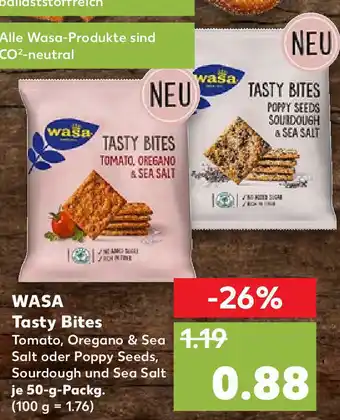 Kaufland Wasa Tasty Bites 50g Angebot