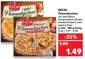 Kaufland Escal Flammkuchen 260-300 g Angebot