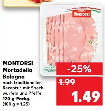 Kaufland Montorsi Mortadella Bologna 120g Angebot