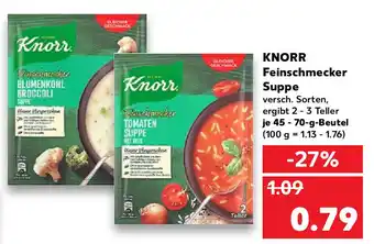 Kaufland Knorr Feinschmecker Suppe 45-70g Beutel Angebot