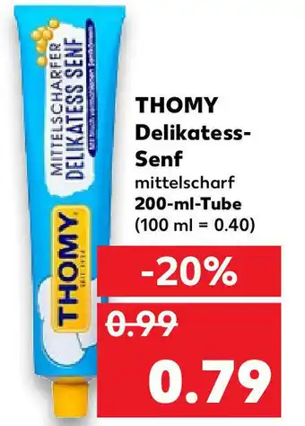 Kaufland Thomy Delikatess Senf 200 ml Tube Angebot