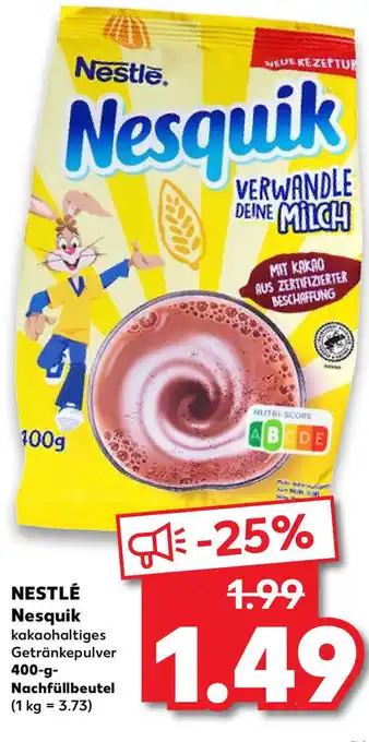 Kaufland Nestlé Nesquik 400g Beutel Angebot