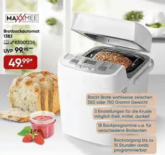 Galeria Maxxmee Brotbackautomat 1383 Angebot