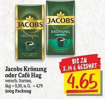 NP Discount Jacobs kronung oder cafe hag Angebot