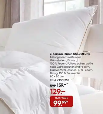 Galeria Centa-Star limited 3 Kammer Kissen Golden Line Angebot