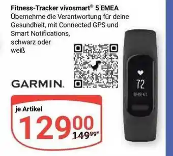 Globus Fitness-tracker vivosmart 5 emea garmin Angebot