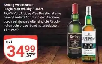 Globus Ardbeg wee beastie single malt whisky 5 jahre Angebot