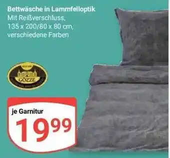 Globus Bettwäsche in lammfelloptik gözze Angebot