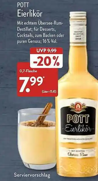 Aldi Nord Pott eierlikör Angebot