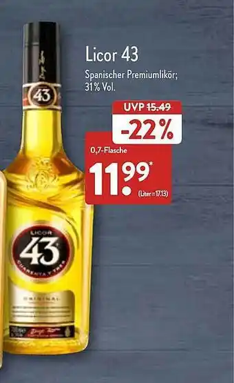 Aldi Nord Licor 43 Angebot