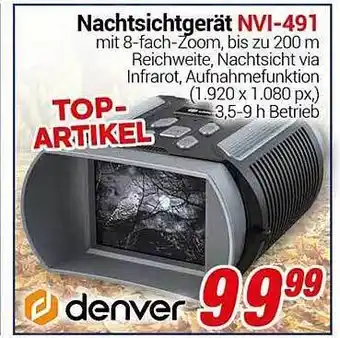 CENTERSHOP Nachtsichtgerät nvi-491 denver Angebot