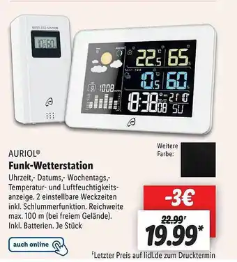 Lidl Auriol funk-wetterstation Angebot