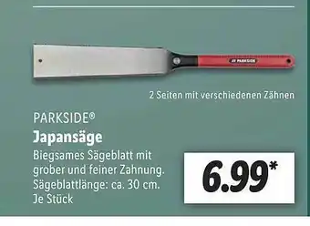 Lidl Parkside japansäge Angebot