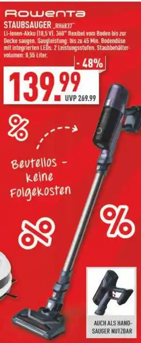 Marktkauf Rowenta staubsauger rh6837 Angebot