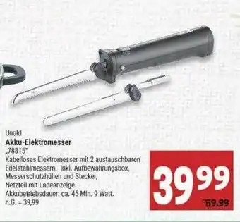 Marktkauf Unold akku-elektromesser Angebot