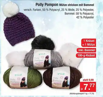 Zimmermann Polly pompon mütze stricken mit bommel Angebot