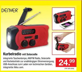 Zimmermann Denver kurbelradio mit solarzelle Angebot