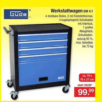 Zimmermann Güde werkstattwagen Angebot