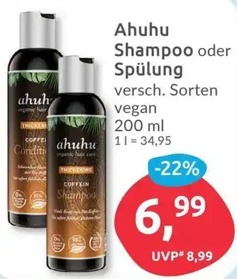 Budni Ahuhu Shampoo oder Spülung 200 ml Angebot