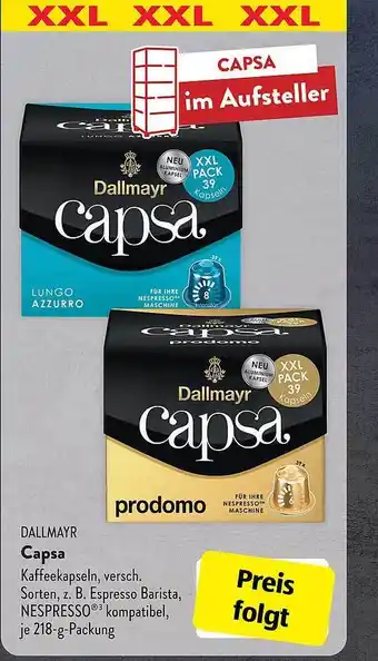 Aldi Süd Dallmayr capsa Angebot