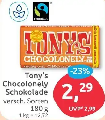 Budni Tony's Chocolonely Schokolade 180 g Angebot