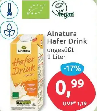 Budni Alnatura Hafer Drink 1 Liter Angebot