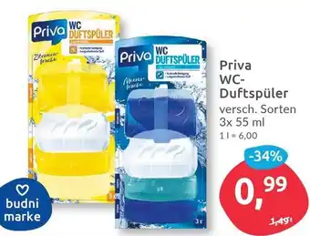 Budni Priva WC Duftspüler 3 x 55 ml Angebot