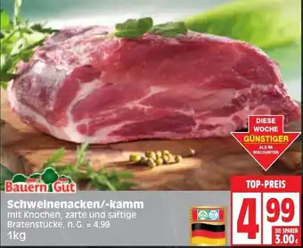 Edeka Bauern Gut Schweinenacken/kamm 1 kg Angebot