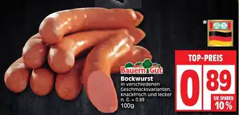 Edeka Bauern Gut Bockwurst 100 g Angebot