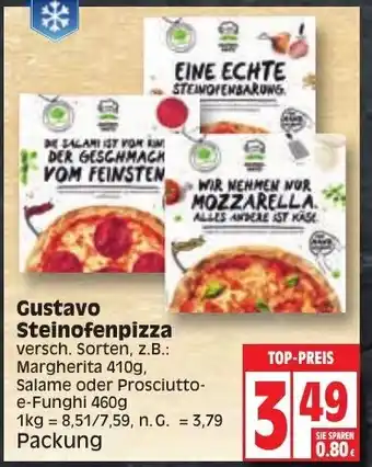 Edeka Gustavo Steinofenpizza Angebot