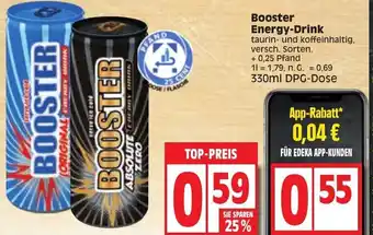 Edeka Booster Energy Drink 330ml DPG Dose Angebot