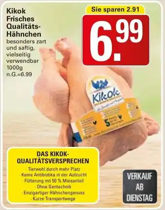 WEZ Kikok Frisches Qualitäts Hähnchen 1000 g Angebot