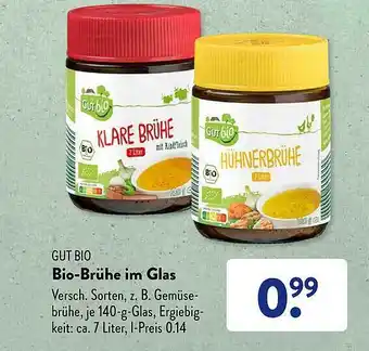 Aldi Süd Gut bio bio-brühe im glas Angebot