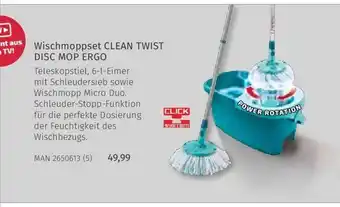 Müller Wischmoppset clean twist disc mop ergo Angebot