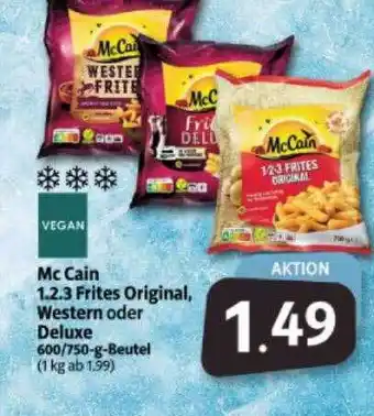 Markant Markt Mccain 1.2.3 frites original, western oder deluxe Angebot