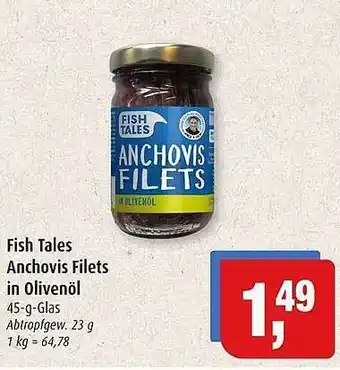 Markant Markt Fish tales anchovis filets in olivenöl Angebot