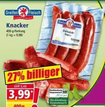 Norma Greifen fleisch knacker Angebot